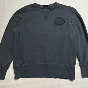Superdry Expedition Graphic Crew Neck Sweatshirt Washed Black Size: L Relaxed